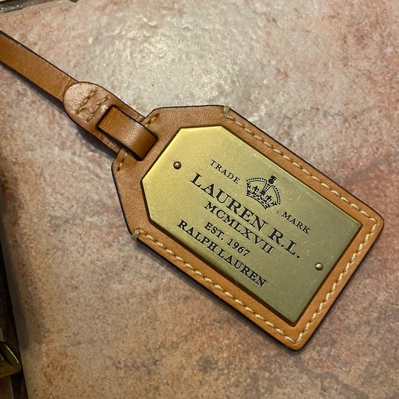 Ralph Lauren Denim Leather Hobo Handbag EXTREMELY RARE❣️ - Picture 8 of 16